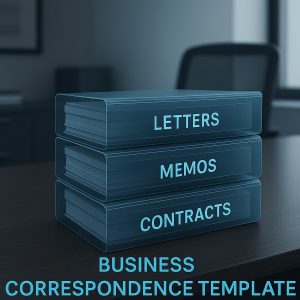 Business Correspondence Template Vault